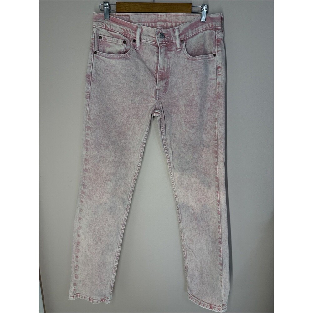 Levi's Slim Pink Acid-Wash Jeans